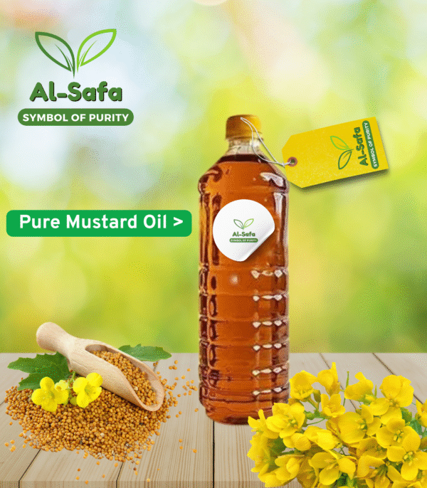 Mustard Oil- 1 Liter (তেতুল কাঠের ঘানি ভাঙ্গা সরিষার তেল)